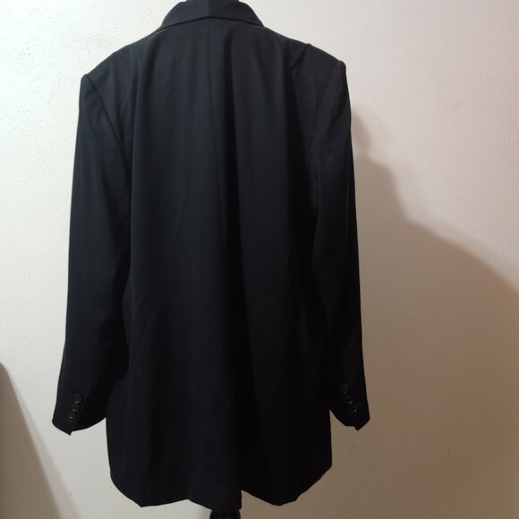 The Limited One Button Black Blazer Size 20W - Picture 4 of 11